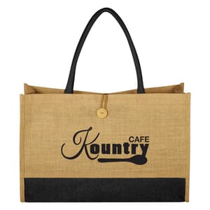 Jute Box Tote Bag