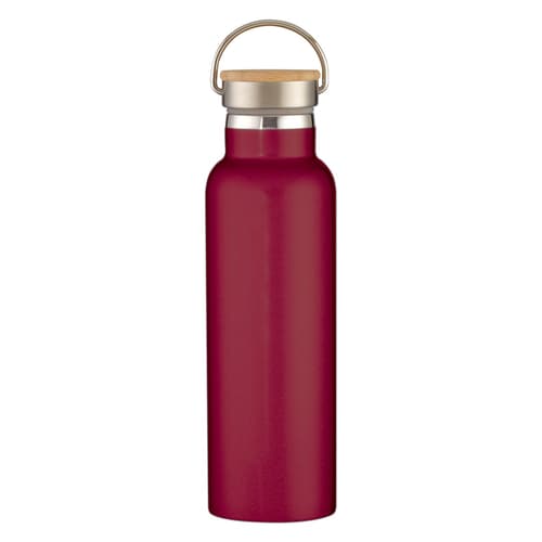 21 Oz. Full Laser Tipton Stainless Steel Bottle With Bamboo Lid