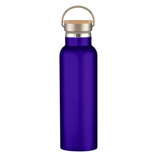 21 Oz. Full Laser Tipton Stainless Steel Bottle With Bamboo Lid