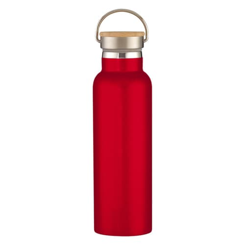 21 Oz. Full Laser Tipton Stainless Steel Bottle With Bamboo Lid