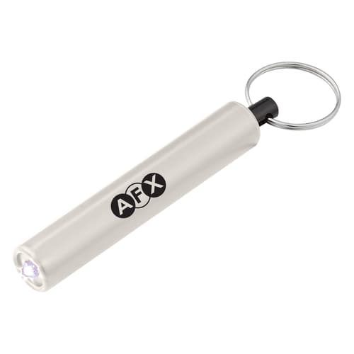 Mini Cylinder LED Flashlight Key Tag