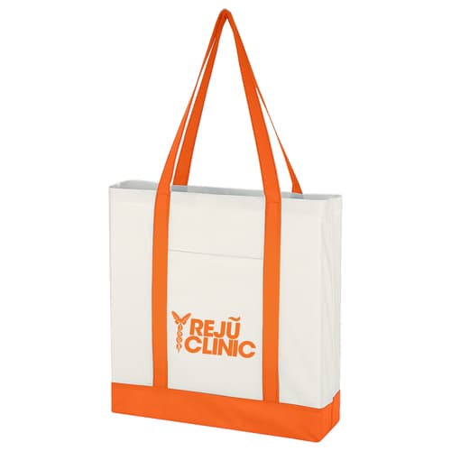 Non-Woven Tote Bag With Trim Colors