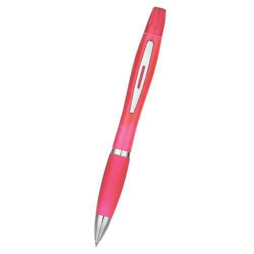 Twin-Write Pen With Highlighter