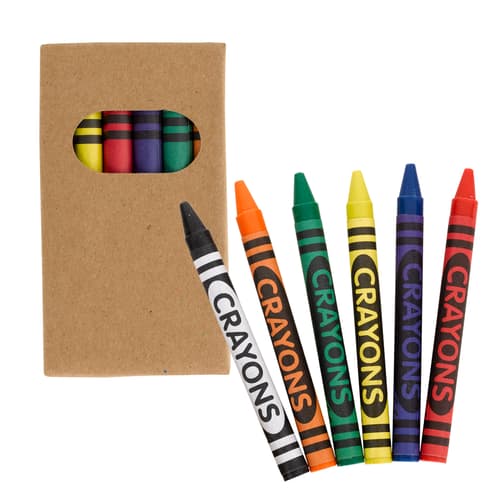 6 Pack Crayons Included