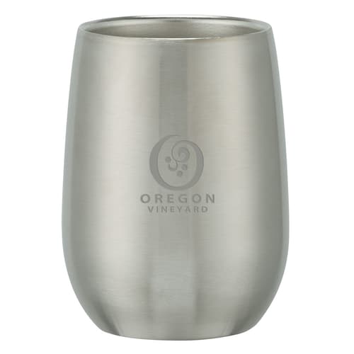 9 Oz. Stainless Steel Stemless Wine Glass