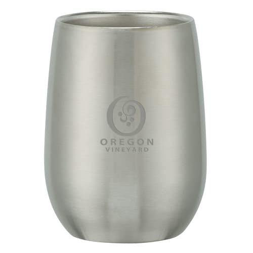 9 Oz. Stemless Wine Glass Set In Custom Box