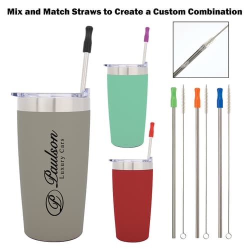 Optional Stainless Steel Straw With Cleaning Brush
