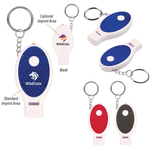 Whistle Key Chain With Light