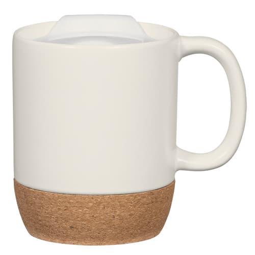 14 Oz. Cork Base Ceramic Mug
