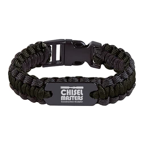 Paracord Bracelet With Metal Plate