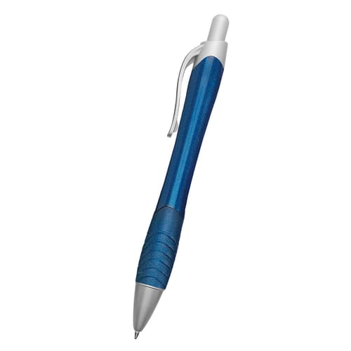 Rio Ballpoint Pen With Contoured Rubber Grip