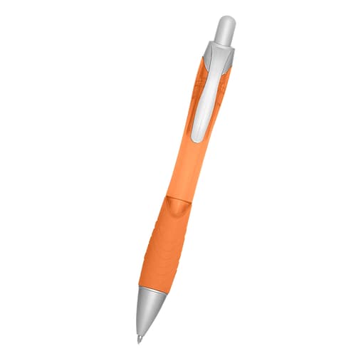 Rio Ballpoint Pen With Contoured Rubber Grip