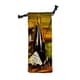 6" W X 15.5" H Wine Drawstring Bag