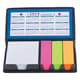 Leather Look Case Of Sticky Notes With Calendar
