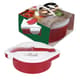 Multi-Compartment Food Container And Utensils With Custom Handle Box