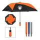46" Vented Pinwheel Folding Umbrella